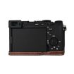 Sony Alpha 7C II Litchi Texture Leather Camera Half Case (Coffee) - 4