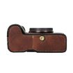 Sony Alpha 7C II Litchi Texture Leather Camera Half Case (Coffee) - 5