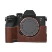 Sony ILCE7RM5/A7R5 Litchi Texture PU Leather Camera Case (Coffee) - 1