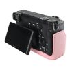 Sony ILCE-6400/A6300/A6200 Pink Litchi Texture Leather Camera Case - 2