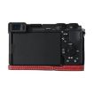 Sony ILCE-6700/A6700 Litchi Texture PU Leather Case (Wine Red) - 6
