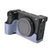 Sony ILCE-6700/A6700 Blue Litchi Texture Leather Camera Case - 5