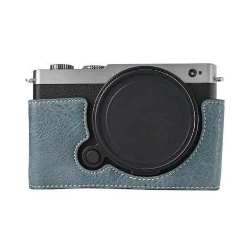 Panasonic LUMIX S9 Blue PU Leather Camera Half Case Base - 1