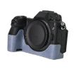 Nikon Z6III Blue Litchi Texture PU Leather Camera Half Case - 2