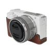 Sony ZV-E10 Litchi Texture PU Leather Camera Half Case (Coffee) - 4