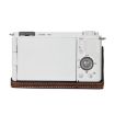 Sony ZV-E10 Litchi Texture PU Leather Camera Half Case (Coffee) - 5