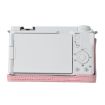 Sony Alpha ZV-E10 II/ZV-E10M2 Pink Litchi Texture PU Leather Case - 3