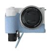 Blue Litchi PU Leather Half Case for Sony Alpha ZV-E10 II/ZV-E10M2 - 5
