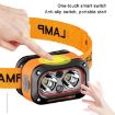 G8 Orange Lightweight Induction LED Headlight - 3