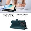 TCL 605/60 SE Dark Green Leather Case: 9 Card Slots & Hand Strap - 4