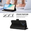 Ulefone Note 19 Leather Case: 9 Card Slots, Zipper, Hand Strap, Black - 4