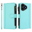 Ulefone Note 19 Leather Case: 9 Card Slots, Magnetic, Mint Green - 2