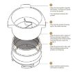 Breville 8 Series Coffee Machine Rotary Dosing Cup Mug (Black) - 6