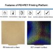 PEI Coating Starry PET Film Double-Sided 3D Printing Build Plate 310mm - 5