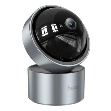 hoco D5 3MP Indoor PTZ Camera, 2.4G WiFi, IP54, UK Plug - 1