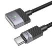 hoco U141 1.8m Type-C to Mag3 Magnetic Charging Cable (Black) - 2