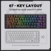 ONIKUMA G67 RGB Wired Mechanical Gaming Keyboard (Black) - 6