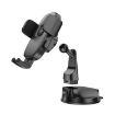 hoco H76 Crown Console One-button Car Phone Holder Black Grey - 3