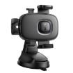 hoco H76 Crown Console One-button Car Phone Holder Black Grey - 4
