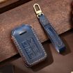 Volvo XC60/XC90/S90 Key Cover 6-Button Cowhide Blue C047 - 1