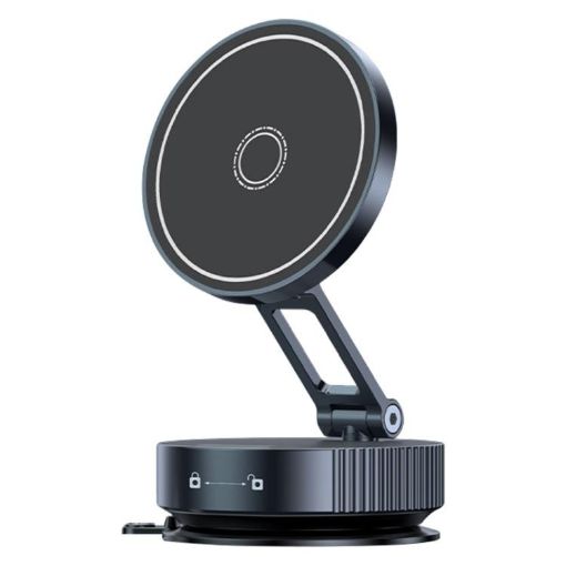 Q11 Black Foldable Magnetic Vacuum Car Holder - 1
