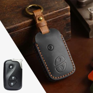Lexus RX270/ES240/LX570 Crazy Horse Cowhide Key Cover (Black) - 1