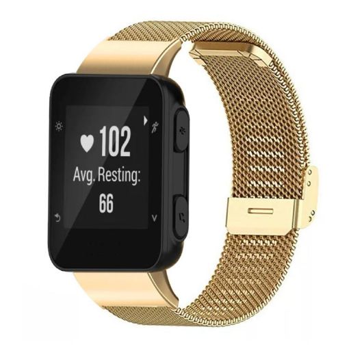 Garmin Forerunner 35/30/35j Milanese Metal Watch Band Gold 20mm - 1