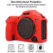 Canon EOS R5 Mark II Glossy Red Silicone Protective Case - 3