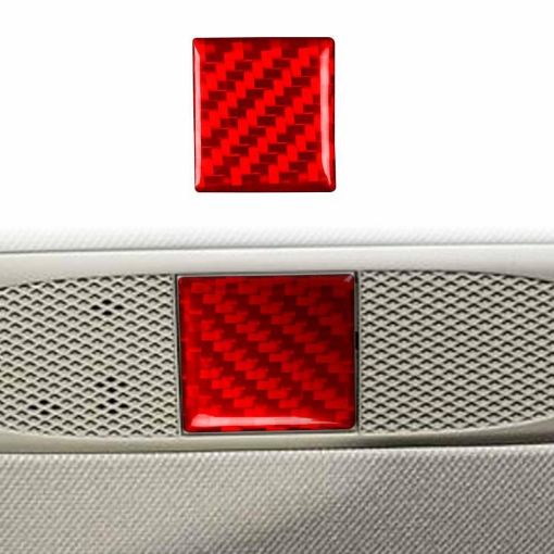 Tesla Model 3/Y Carbon Fiber Emergency Light Sticker (Red) - 1