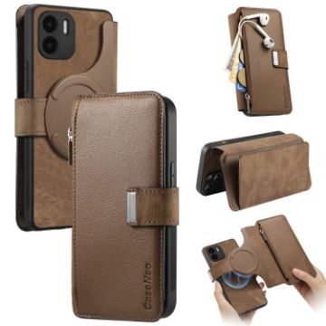 Redmi A1 CaseNeo MagSafe RFID Wallet Retro Leather (Brown) - 1