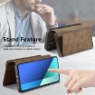 Redmi Note 13 4G Case MagSafe RFID Zipper Leather Wallet (Brown) - 5
