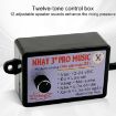 Universal Car Horn Controller: 12 Sound Effects for 12V/24V (Black) - 3