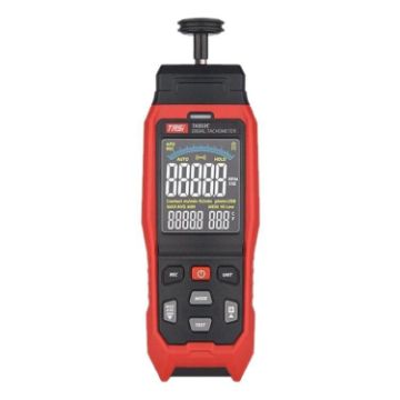 TASI Dual Use Laser Tachometer: Contact & Non-contact Speed Meter - 1