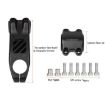 TOSEEK K01 Carbon Fiber Handlebar Riser Faucet, -12, 100mm Gloss - 3