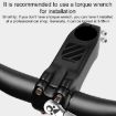 TOSEEK K01 Carbon Fiber Handlebar Riser Faucet, -12, 100mm Gloss - 6