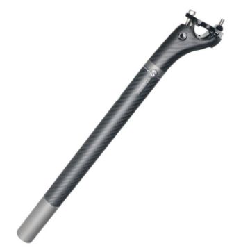 TOSEEK Carbon Fiber Bike Seat Tube, 27.2x350mm, Grey - 1