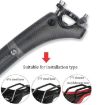 TOSEEK Carbon Fiber Bike Seat Tube, 27.2x350mm, Grey - 3
