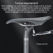 TOSEEK Carbon Fiber Bike Seat Tube, 27.2x400mm (Black) - 6