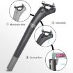 TOSEEK Carbon Fiber Bike Sitting Tube 31.6x400mm (Grey) - 2