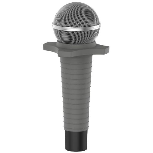 Dark Grey Silicone Protective Cover for Shure SM58 Mic (No Switch) - 1
