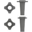 Dark Grey Silicone Protective Cover for Shure SM58 Mic (No Switch) - 3
