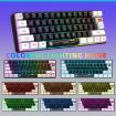 HXSJ V700WB Wired RGB Backlit 61-Key Membrane Keyboard, 1.7m Cable - 3