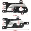 Hyundai Sante Fe 2013-2018 Car Door Handle Set (4pcs, Black/Silver) - 6