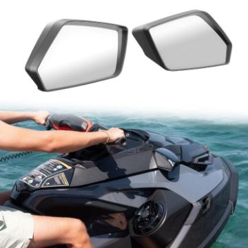 Sea-Doo Spark 2-Up 900 Jet Ski Rearview Mirror Set (Black) - 1