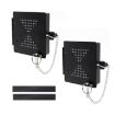 RV Sewer Hose Cover Caps: 2pcs Set Square Bumper Protective (Black) - 1