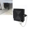 RV Sewer Hose Cover Caps: 2pcs Set Square Bumper Protective (Black) - 3