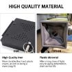 RV Sewer Hose Cover Caps: 2pcs Set Square Bumper Protective (Black) - 4