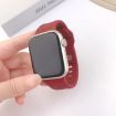 Leopard Silicone Watch Band for Apple Watch 38-42mm (Wine Red) - 2
