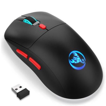 HXSJ T20 Black 2.4GHz Rechargeable Wireless Mouse - 1