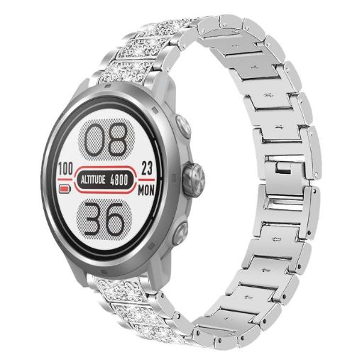 20mm Steel Watch Band for COROS APEX 2/PACE 2, Silver Jewelry - 1